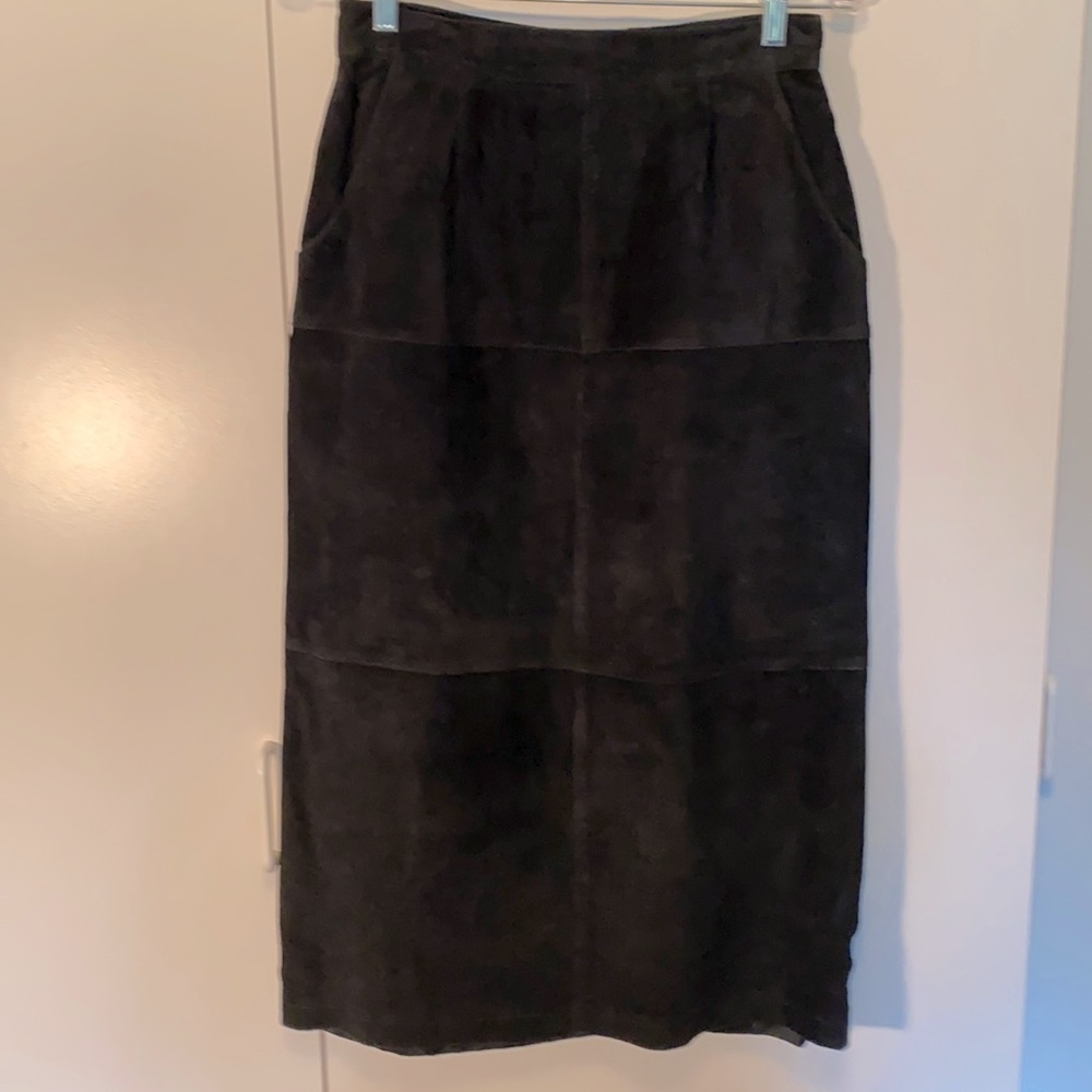 Black Leather Skirt